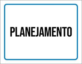 Kit 3 Placas Ambiente Sinalização Setor Planejamento