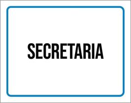 Kit 3 Placas Ambiente Sinalização Setor Secretaria