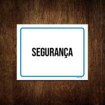 Kit 3 Placas Ambiente Sinalização Setor Segurança