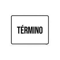 Kit 3 Placas Ambiente Sinalização - Término