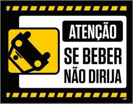 Kit 3 Placas Atenção Se Beber Não Dirija 36X46