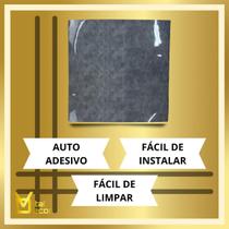 Kit 3 placas auto adesivas imita marmore 60x60 cm cimento queimado - Vital Decor