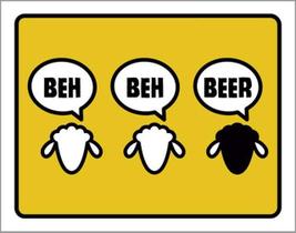 Kit 3 Placas Beh Beh Beer 36X46