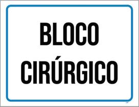 Kit 3 Placas Bloco Cirúrgico