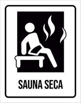 Kit 3 Placas Condomínio Ambiente Sauna Seca