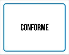 Kit 3 Placas Conforme Setor