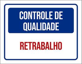 Kit 3 Placas Controle De Qualidade Retrabalho