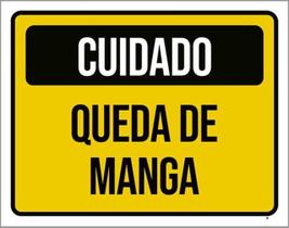 Kit 3 Placas Cuidado Queda De Manga 36X46