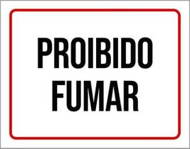Kit 3 Placas De Aviso Proibido Fumar