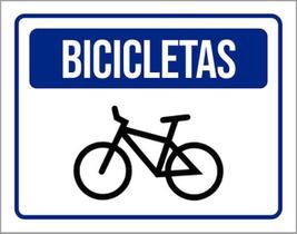 Kit 3 Placas De Entrada Estacionamento Bicicletas 36X46