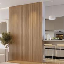 Kit 3 Placas de Painel Ripado Tóquio 250cm x 58cm x 3,3mm (Rende 4,35m²) Ecorevest Marrom/Itapuã Kit 3 Placas de Painel Ripado Tóquio 250cm x 58cm x 3,3mm (Rende 4,35m²) Ecorevest Marrom/Itapuã