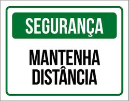 Kit 3 Placas De Segurança Mantenha Distância 36X46