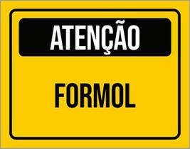Kit 3 Placas De Sinalização - Atenção Cuidado Formol Kit 3 Placas De Sinalização - Atenção Cuidado Formol