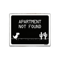 Kit 3 Placas Decorativa - Apartament Not Found