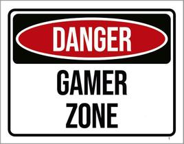 Kit 3 Placas Decorativa - Danger Gamer Zone