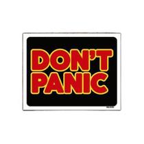 Kit 3 Placas Decorativa - Don'T Panic Kit 3 Placas Decorativa - Don'T Panic