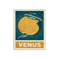 Kit 3 Placas Decorativa Espaço - Planeta Venus