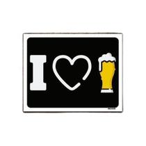 Kit 3 Placas Decorativa - I Love Beer Eu Amo Cerveja