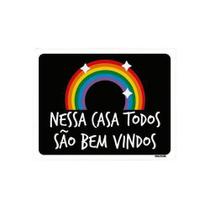 Kit 3 Placas Decorativa - Nessa Casa Todos São Bem Vindos