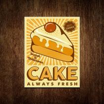 Kit 3 Placas Decorativa Padaria Bolo - Cake Always Fresh