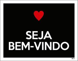 Kit 3 Placas Decorativa - Seja Bem Vindo