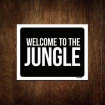 Kit 3 Placas Decorativa - Welcome To The Jungle