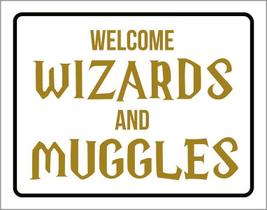 Kit 3 Placas Decorativa - Welcome Wizard Muggles