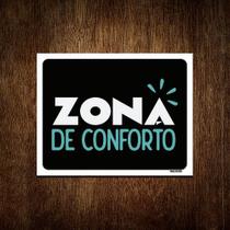 Kit 3 Placas Decorativa - Zona De Conforto