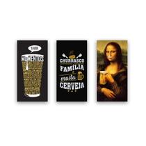 Kit 3 Placas Decorativas Bar Boteco Área Gourmet Decoração