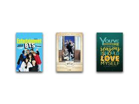 Kit 3 Placas Decorativas Bts Decoração Mdf Kit 3 Placas Decorativas Bts Decoração Mdf