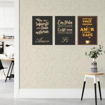 Kit 3 Placas Decorativas Frases 02 MDF 3mm 18x26 - Brothers Mineiros Decor Kit 3 Placas Decorativas Frases 02 MDF 3mm 18x26 - Brothers Mineiros Decor