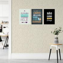 Kit 3 Placas Decorativas Frases 03 MDF 3mm 18x26 - Brothers Mineiros Decor Kit 3 Placas Decorativas Frases 03 MDF 3mm 18x26 - Brothers Mineiros Decor