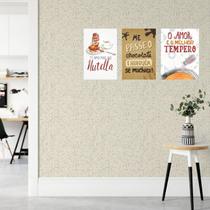 Kit 3 Placas Decorativas Frases 04 MDF 3mm 18x26 - Brothers Mineiros Decor Kit 3 Placas Decorativas Frases 04 MDF 3mm 18x26 - Brothers Mineiros Decor