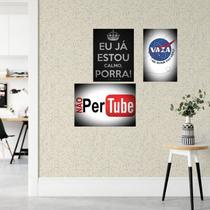 Kit 3 Placas Decorativas Frases 07 MDF 3mm 18x26 Kit 3 Placas Decorativas Frases 07 MDF 3mm 18x26