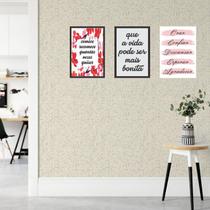 Kit 3 Placas Decorativas Frases 10 MDF 3mm 18x26 - Brothers Mineiros Decor Kit 3 Placas Decorativas Frases 10 MDF 3mm 18x26 - Brothers Mineiros Decor