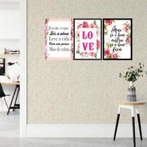 Kit 3 Placas Decorativas Frases 13 MDF 3mm 18x26 - Brothers Mineiros Decor Kit 3 Placas Decorativas Frases 13 MDF 3mm 18x26 - Brothers Mineiros Decor