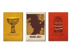 Kit 3 Placas Decorativas Indiana Jones Mdf Kit 3 Placas Decorativas Indiana Jones Mdf