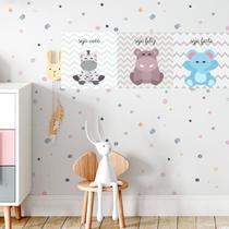 Kit 3 Placas Decorativas Infantil 05 MDF 3mm 18x26