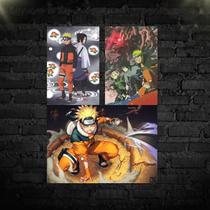 Kit 3 Placas Decorativas Naruto 01 MDF 3mm 18x26 Kit 3 Placas Decorativas Naruto 01 MDF 3mm 18x26