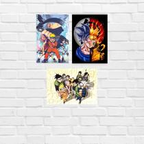 Kit 3 Placas Decorativas Naruto MDF 3mm 18x26 Kit 3 Placas Decorativas Naruto MDF 3mm 18x26