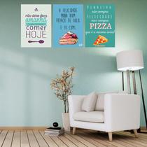 Kit 3 Placas Decorativas Pizza MDF 3mm 18x26 Kit 3 Placas Decorativas Pizza MDF 3mm 18x26