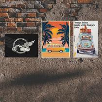 Kit 3 Placas Decorativas Veículos MDF 3mm 18x26 Kit 3 Placas Decorativas Veículos MDF 3mm 18x26