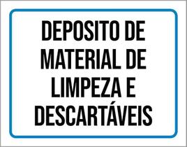 Kit 3 Placas Deposito Material Limpeza Descartáveis