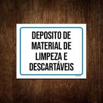 Kit 3 Placas Deposito Material Limpeza Descartáveis