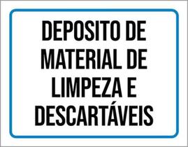 Kit 3 Placas Deposito Material Limpeza Descartáveis