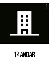 Kit 3 Placas Desenho 1 Andar