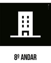 Kit 3 Placas Desenho - 8 Andar