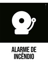 Kit 3 Placas Desenho - Alarme De Incêndio