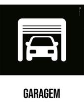 Kit 3 Placas Desenho - Garagem