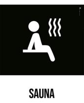 Kit 3 Placas Desenho Sauna